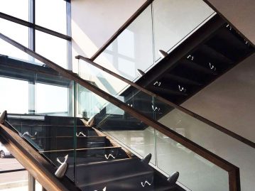 contemporary commercial staircase
